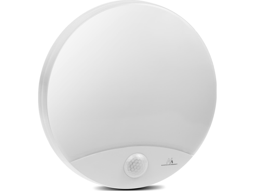 Loftsarmatur Maclean Led-Lampe Med Bevægelsessensor, Infrarød, Hvid, 10W, Ip44, Naturhvid (4000K), 900Lm, Mce