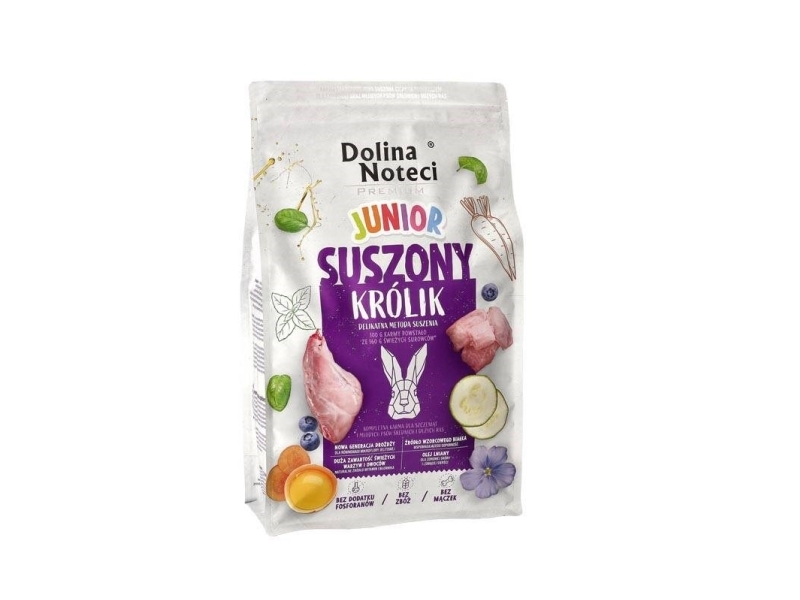 Dolina Noteci Premium Junior Kaninchen - Trockenfutter Für Hunde - 4Kg