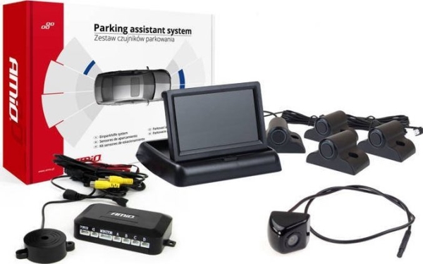 AMiO pysäköintianturit tft02 4.3 kameralla hd-310 4 anturia lajitella kuorma-auto