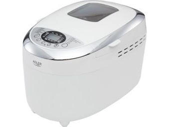 Adler Ad 6019, Startzeitvorwahl, Sichtfenster, Timer, 850 W, Weiß
