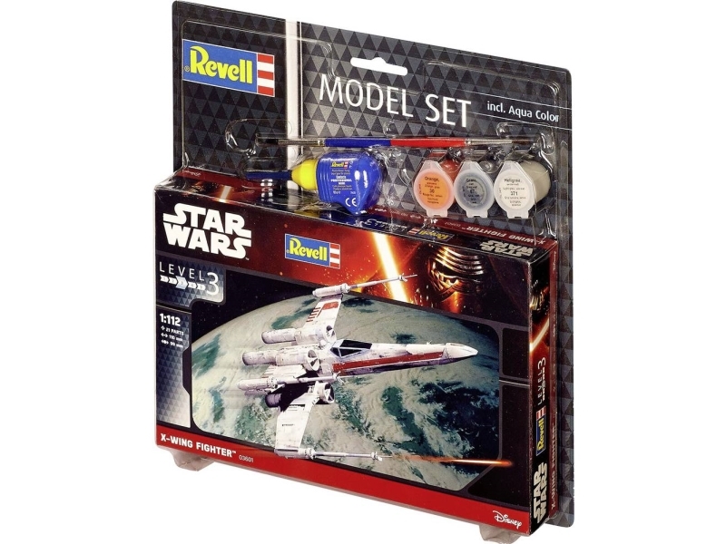 Revell Model Set X-wing Fighter, Modell av rymdfärja, Monteringssats, 1:112, X-wing, Star Wars, Avancerade | Hobby - Modellbygge - Plast Byggmodeller - Starter set | GameStuff