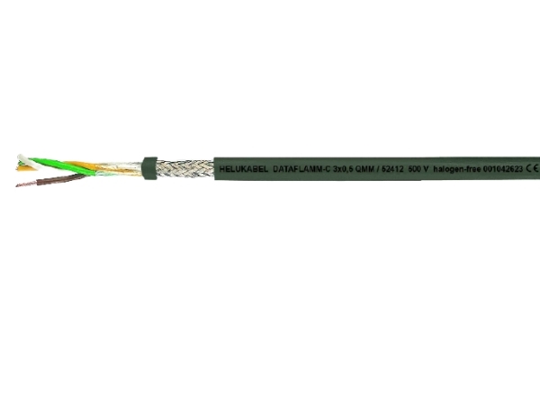 HELUKABEL DATAFLAMM-C 3x0.25 Tr.500, Lågspänningskabel, Grön, Polyvinylklorid (PVC), Polyvinylklorid (PVC), Cooper, 3x0.25 mm² | EL Artiklar - Kablar och ledningar - Datakablar | GameStuff