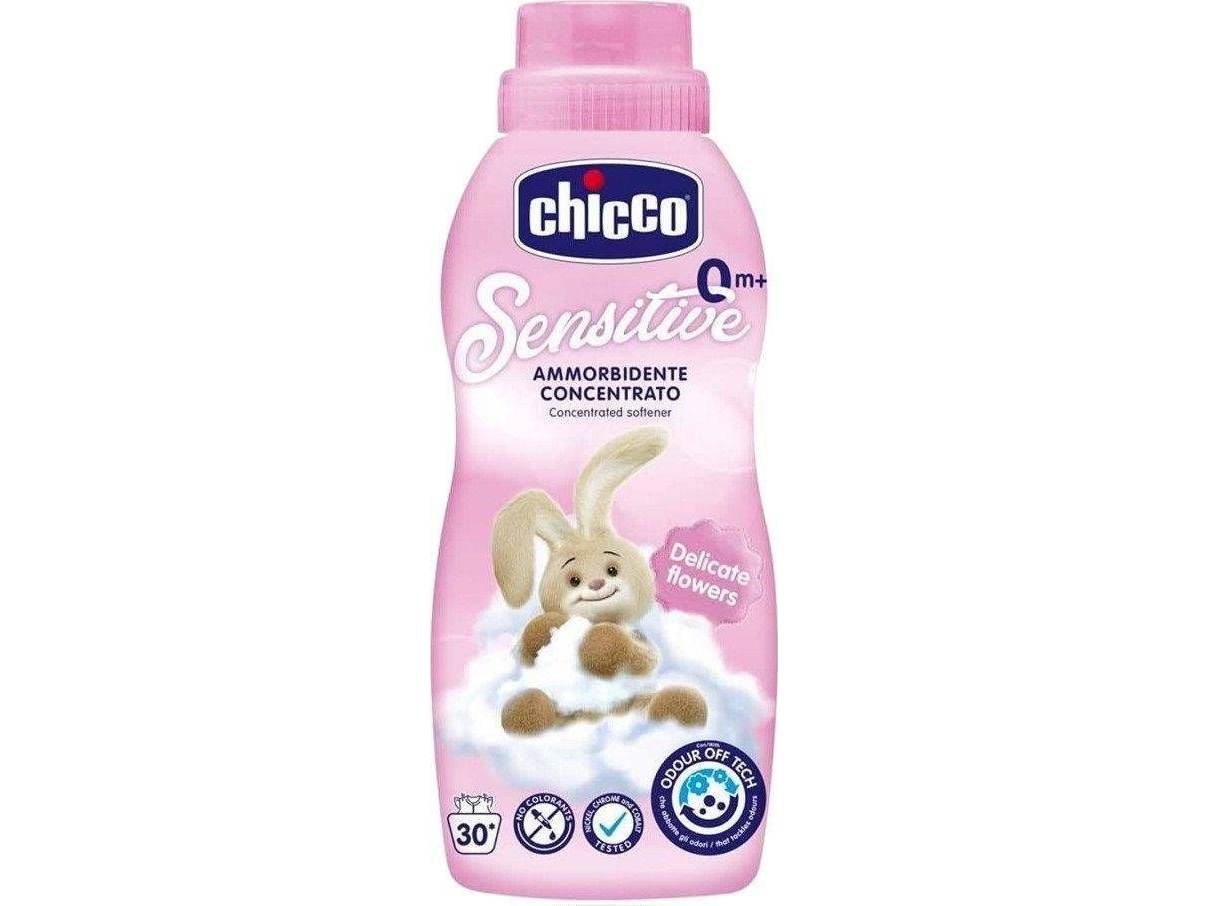 Chicco Fabric Softener And Rinse For Baby Clothes 0M+ Delicate Flowers 750Ml