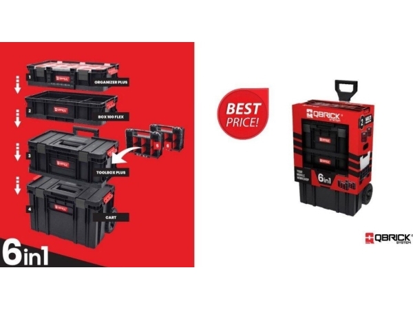 Qbrick Zwei Wagen 6In1 Werkzeugkasten