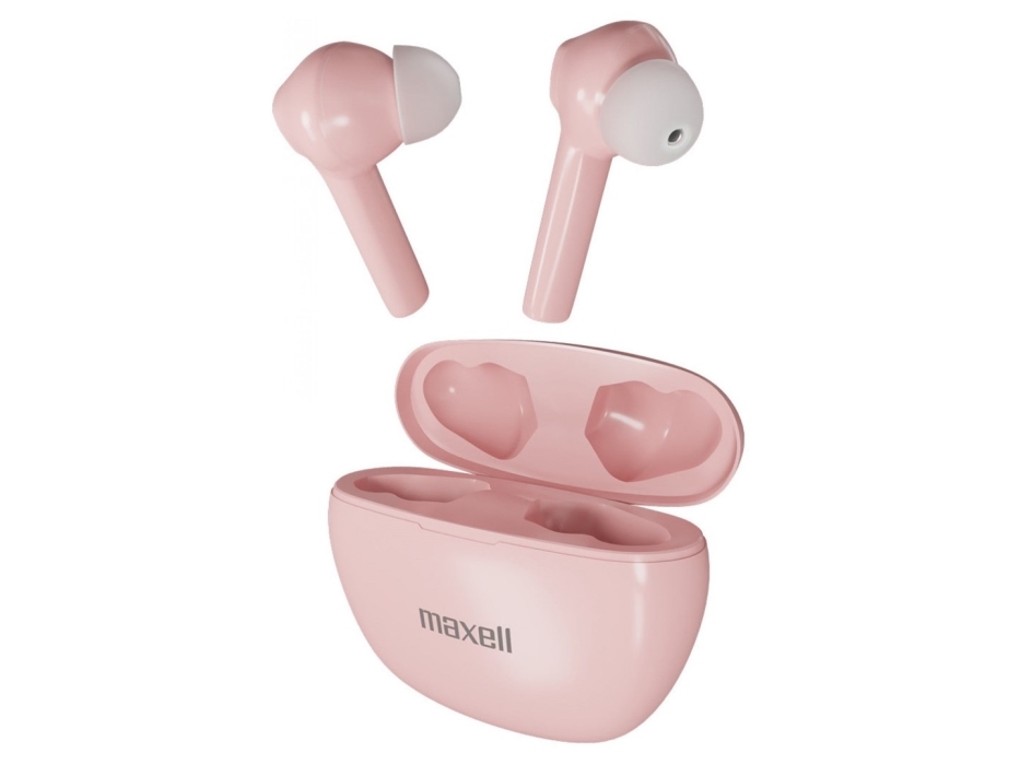 Maxell Dynamic+ Kabellose Kopfhörer Mit Ladeschale Bluetooth Rosa