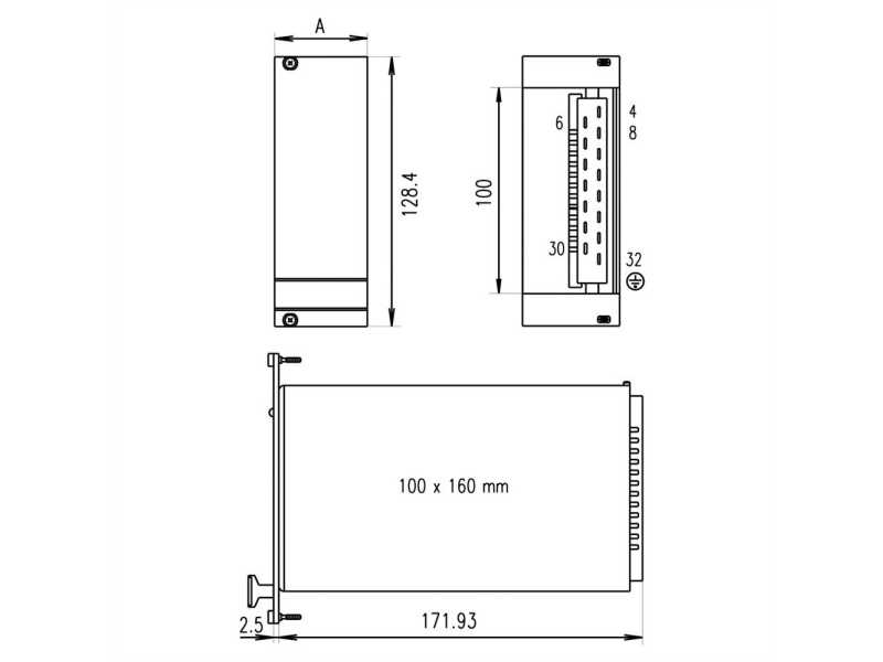 Schroff Pentair Techn. Frontplatte 21005-475 (21005475)