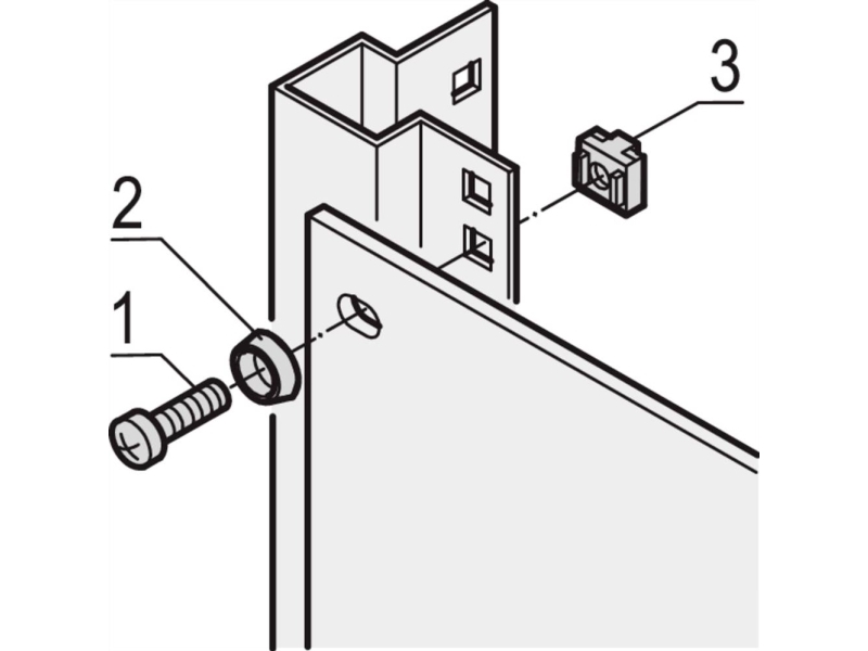 Schroff Pentair Techn. Montagematerial-Set 21101-810 Ve100 (21101810)