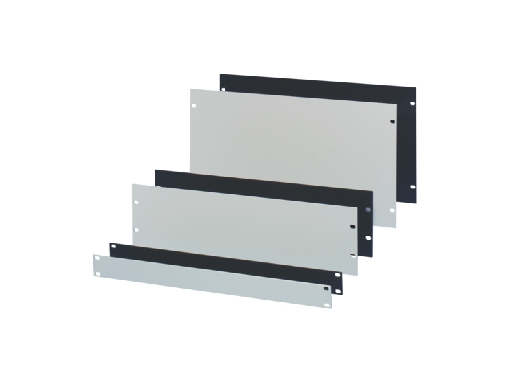Schroff 40304-076, Frontpanel, Sort, Grå, Aluminium, 3U, 48,3 Cm (19"), 483 Mm