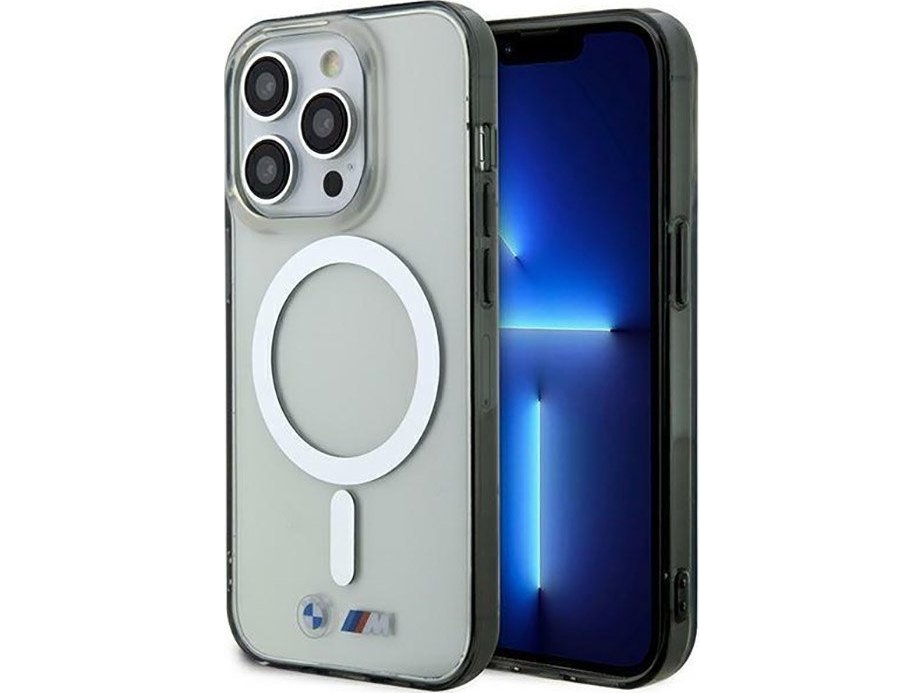 Case Bmw Bmhmp14xhcrs Iphone 14 Pro Max 6.7" Transparentes Hardcase Silver Ring Magsafe