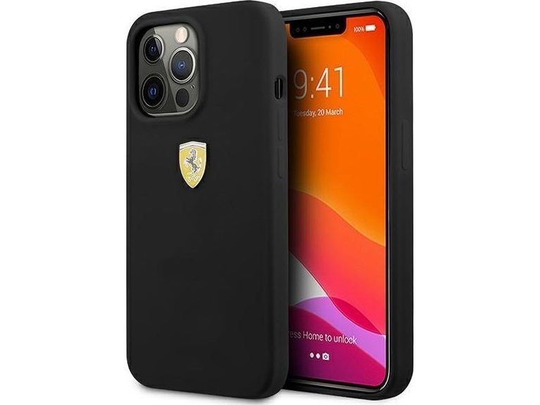 Ferrari Fessihcp13lbk Iphone 13 Pro / 13 6.1" Hardcase Silikon - Sort/Sort