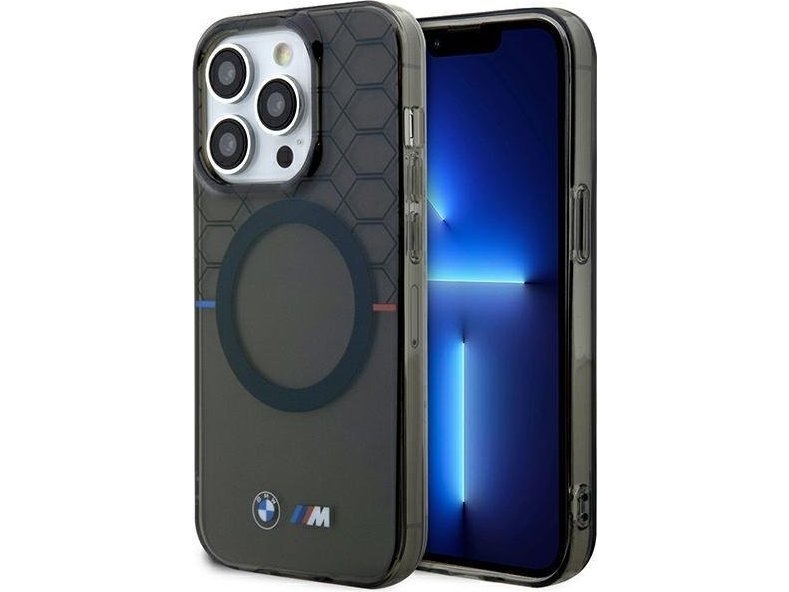 Bmw Bmhmp14lhgpk Hülle Für Iphone 14 Pro 6,1" Grau/Grau-Pattern Magsafe