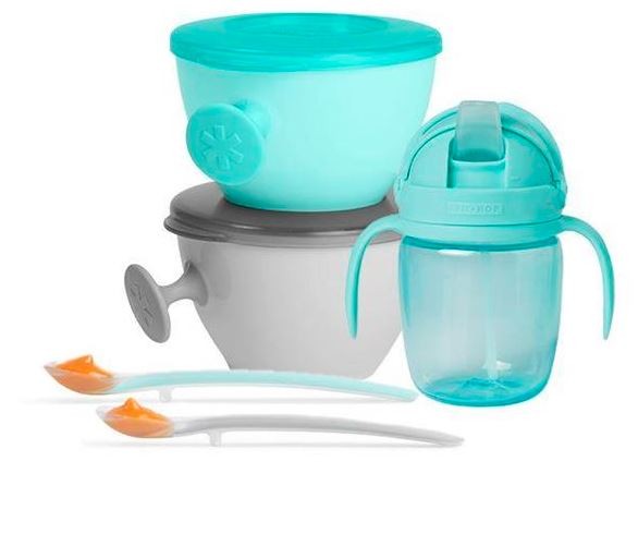 Billede af Skip Hop Food Easy-Feed Teal/Grey One Size