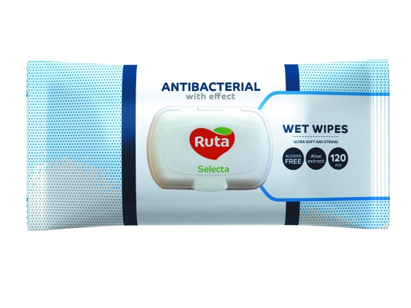 Ruta Wet Wipes Ruta Antibakterielle Feuchttücher 120 Stk