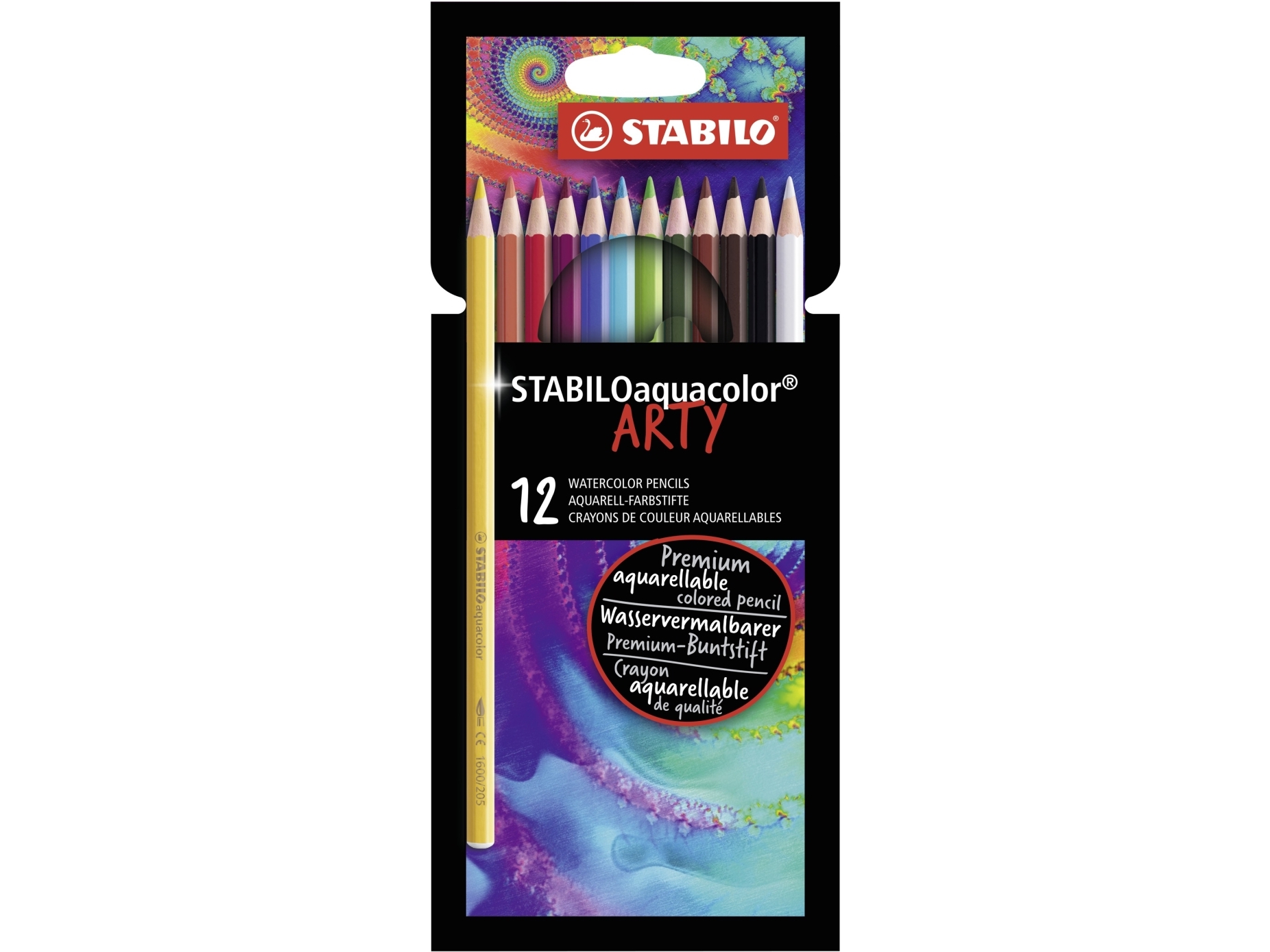 STABILO aquacolor ARTY, Multifärg, 12 styck | Skrivredskap - Blyertspennor & pencils - Blyertspennor | GameStuff