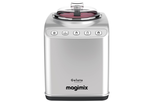 Magimix 11680 RW, Traditionel ismaskine, 2 L, 60 min., 1 skåle, 2 l/t, Acrylonitrilbutadienstyren, Rustfrit stål