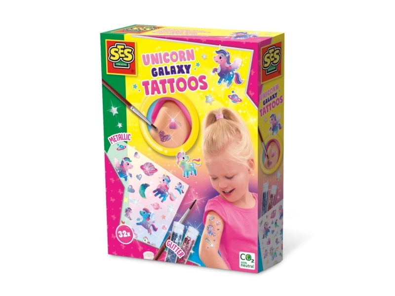 Alternativ bild 0 för SES Creative 14764, Tatueringsset för barn, 5 År, Multifärg