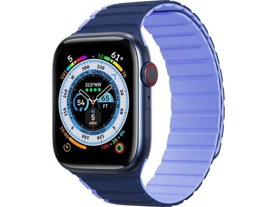Magnetisk Apple Watch Se, 9, 8, 7, 6, 5, 4, 3, 2, 1 (41, 40, 38 Mm) Dux Ducis-Rem (Ld-Version) - Blå