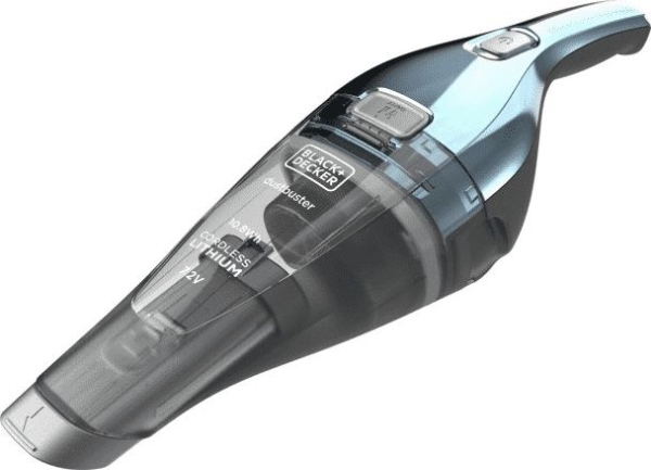 Black & Decker Nvc220wbc, Trocken, 866 L/Min, Beutellos, Blau, Chrom, 0,385 L, Akku