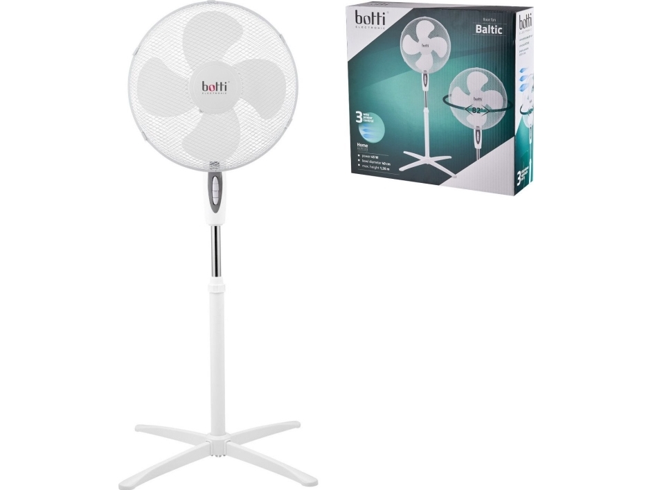 Botti vægventilator WENTYLATOR STOJACY USSF-831 D3 BALTIC 40 cm hvid