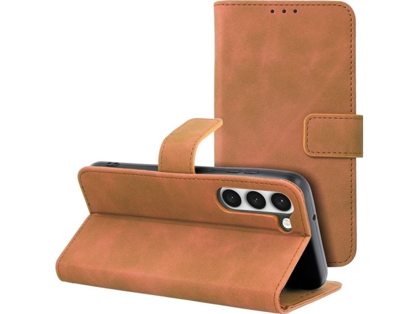 Oem Tender Bokhölster För Samsung Galaxy S23 Brun