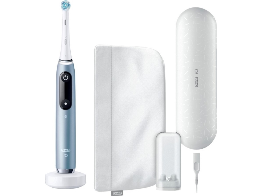 Oral-B Io Serie 9 + Lade-Reiseetui & Tasche - Aqua Marine Elektrische Zahnbürste
