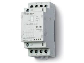 Finder Installationsschütz Serie 22, 25 A 22.34.0.024.4340 4 Schließer (30/110/220 V) 25/5/1 A (22.34.0.024.4340)