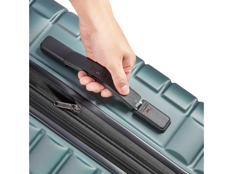 Delsey Shadow 5.0 udvidelig 75 cm rejsetaske, grøn