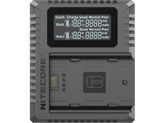 Nitecore Usb-Oplader Til 2X Fujifilm-Batterier Fuji Np-W235 / Qc Quick Charge / Nitecore / Fx3