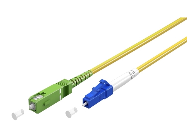 Goobay 59655 Glasfaserkabel 25 M Sc/Apc Lc/Upc Ftth Os2 Gelb (59655)