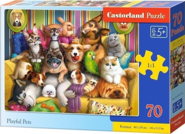 Castorland Puzzle 70 Playful Pets Castor