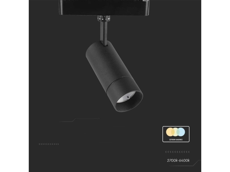 V-Tac 8W Led Akzentleuchte Smart Mit Magnetbefestigung, Schwarz, 2700/6400K