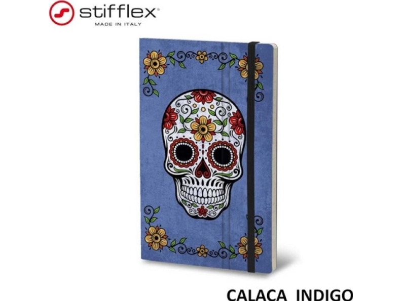 Stifflex Notesbog Stifflex, 13X21cm, 192 Sider, Calaca - Indigo |