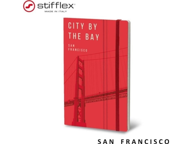 Stifflex Notesbog Stifflex, 13X21cm, 192 Sider, San Francisco |