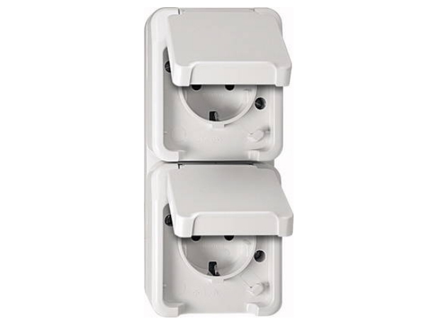 Merten Meg2328-8019, Cee 7/3, Cee 7/4, Hvid, Ip44, 250 V, 16 A