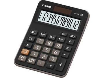 Casio Taschenrechner Mx 12 B Bk, Tischrechner (Mx 12 B Bk)