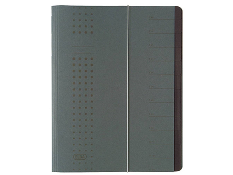 Elba Ordnungsmappe Chic, Anthrazit, Karton, A4, 450 G/M², 250 Mm, 12 Mm