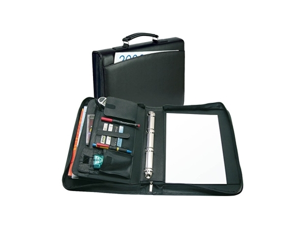 Wedo 58 3001, Läder, Svart, A4, Visitkort, 355 mm, 65 mm | Arkivering - Presentationsmappar och omslag - Övriga | GameStuff