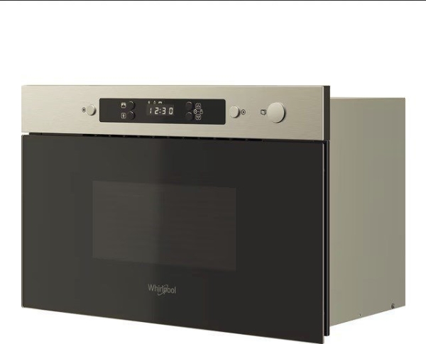 Whirlpool Microwaves, Integriert, Solo-Mikrowelle, 22 L, 750 W, Tasten, Edelstahl