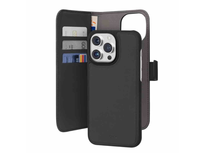 Puro Puipc15p67bookc3blk, Tegnebogsetui, Apple, Iphone 15 Pro Max, 17 Cm (6.7"), Sort