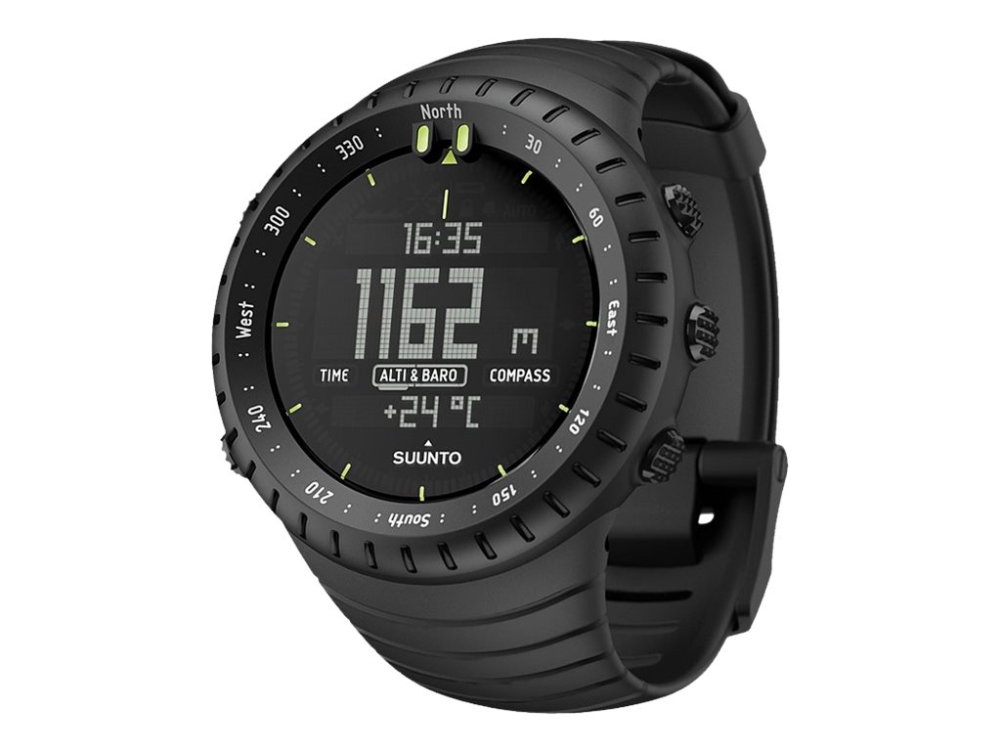 Suunto Core Sort Sportsur Med Rem Monokrom Sort