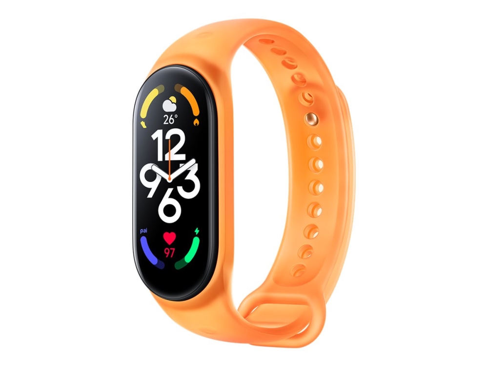 Xiaomi - Håndledsrem For Aktivitetssporer - 160 - 224 Mm - Orange - For Xiaomi Smart Band 7  Xiaomi Mi Band 7, Smart Band 7