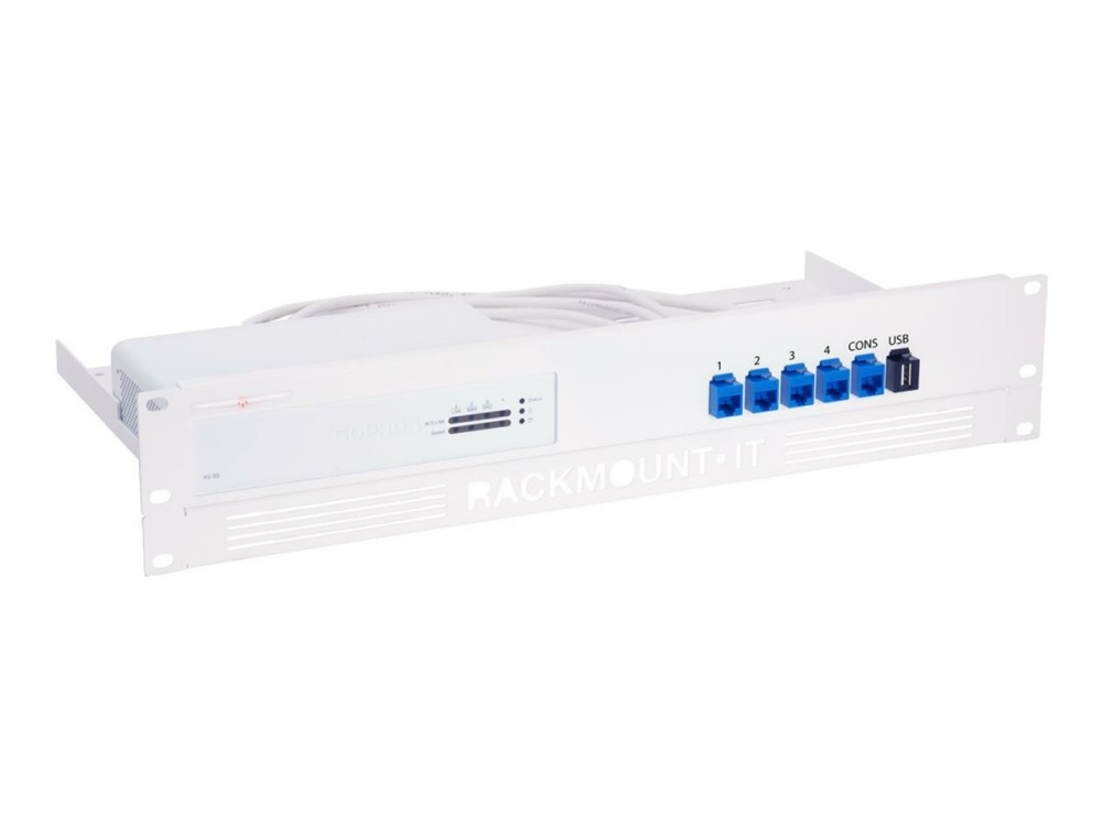 Rackmount.It Rm-Sr-T4 - Monteringspakke For Netværksudstyr - Stativmonterbar - Ral 9003, Signalhvid - 1.3U - 19" - For Sophos Sg 125, 135 Xg 125, 135