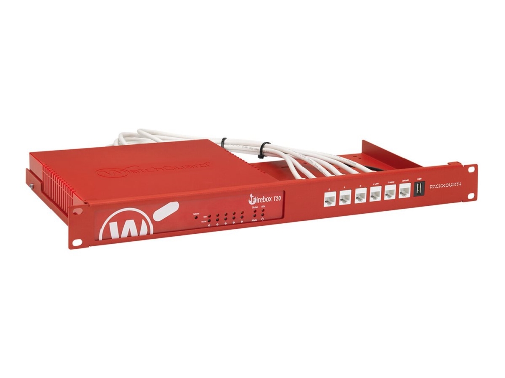 Rackmount.It Rm-Wg-T6 - Monteringspakke For Netværksudstyr - Stativmonterbar - Watchguard Red - 1U - 19" - For Watchguard Firebox T20, T20-W, T40, T4