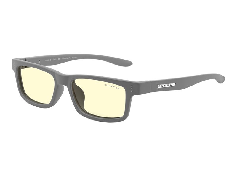 GUNNAR Cruz Kids Natural-Focus - Glas - fuld kant - ramme: grå - objektiv: ravgul
