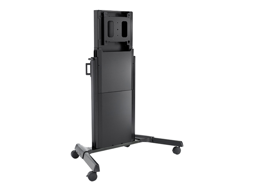 Chief Xl Electric Height Adjust Cart - Vogn Med Hjul - Motoriseret - For Fladt Panel - Sort - Skærmstørrelse: 50"-80"