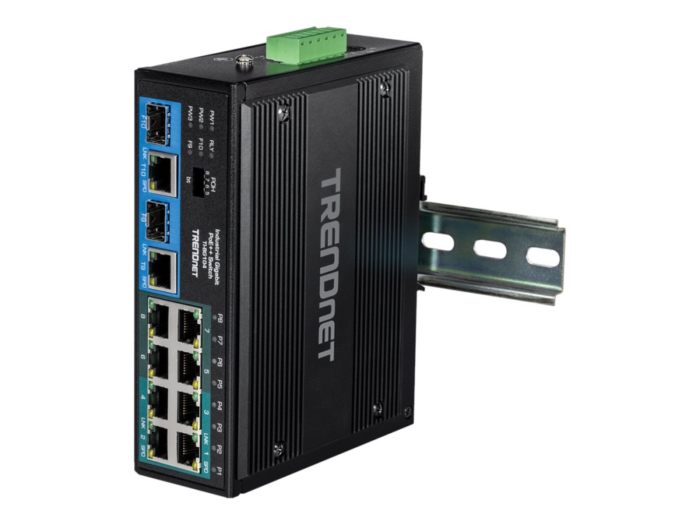 Trendnet Ti-Bg104, Unmanaged, Gigabit Ethernet (10/100/1000), Vollduplex, Power Over Ethernet (Poe)