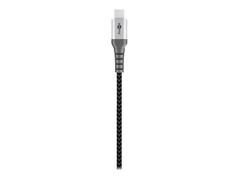 Goobay - Usb-Kabel - Usb-C (Han) Til Usb (Han) - Usb 2.0 - Dc 5 V - 3 A - 2 M - Sort/Sølv