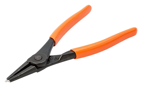 Bahco Låseringtang 180mm udv. lige t/låseringe 19-60mm, dyppet håndtag, 2900-180