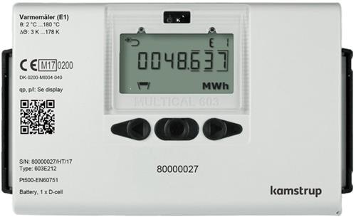 Kamstrup Multical603 2,5 M3/H – Wärmezähler 190 Mm X G1''b (R3/4'') Vor- Oder Rücklauf