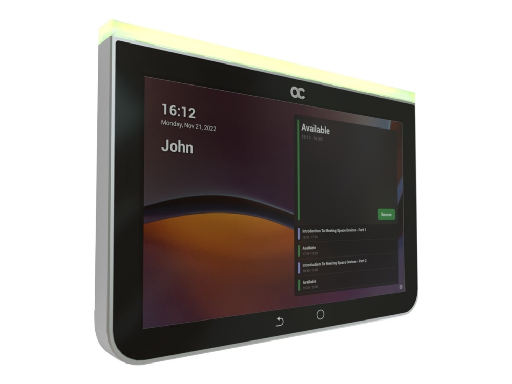 AudioCodes Room Experience (RX) Suite RX-PANEL - Møderumsplanlægger - Certified for Microsoft Teams Rooms - power adapter included